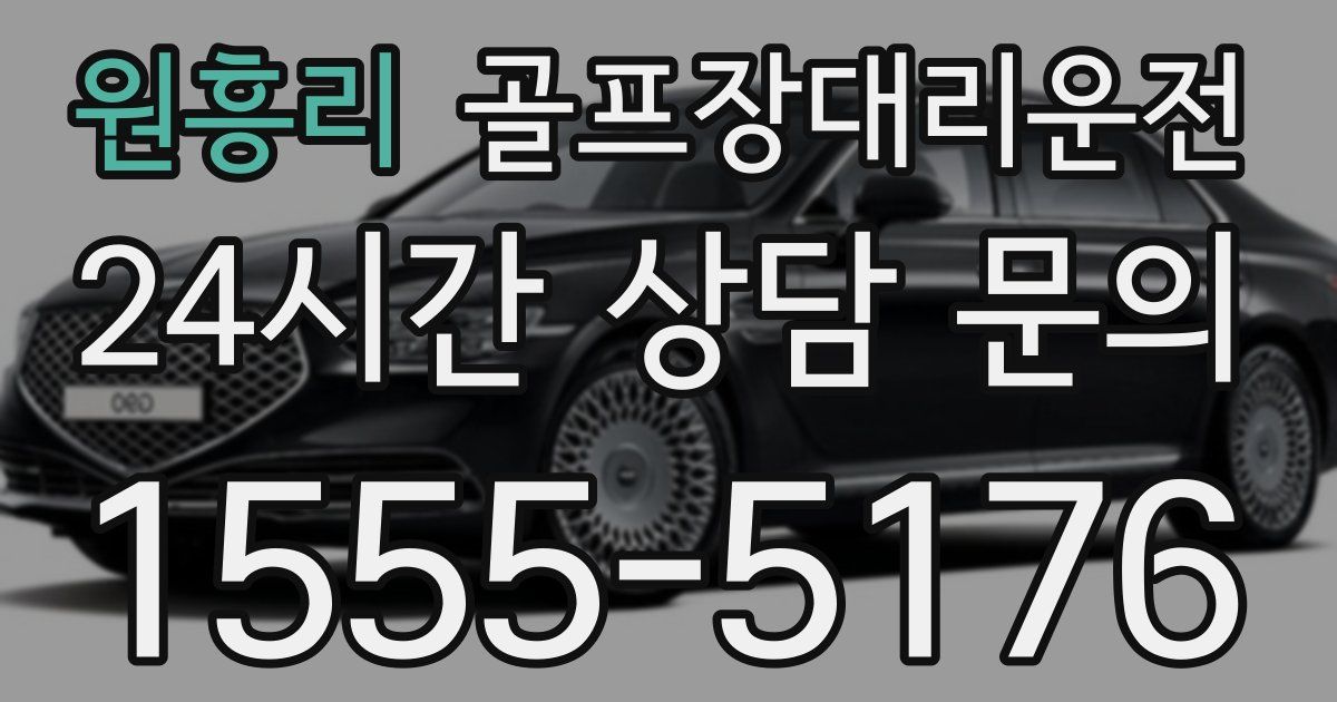 골프장대리운전 서비스