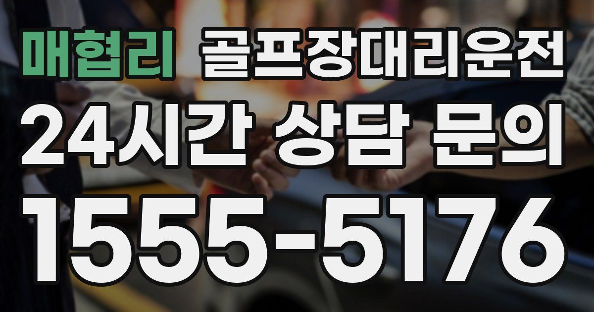 골프장대리운전 서비스