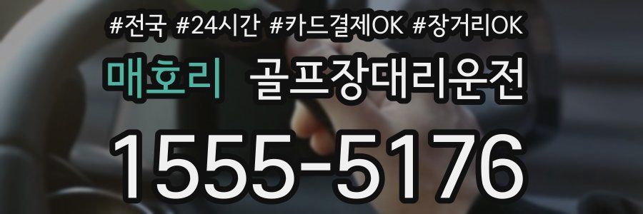매호리 골프장대리운전