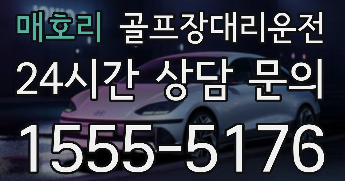 골프장대리운전 서비스