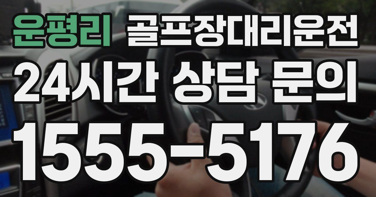 골프장대리운전 서비스