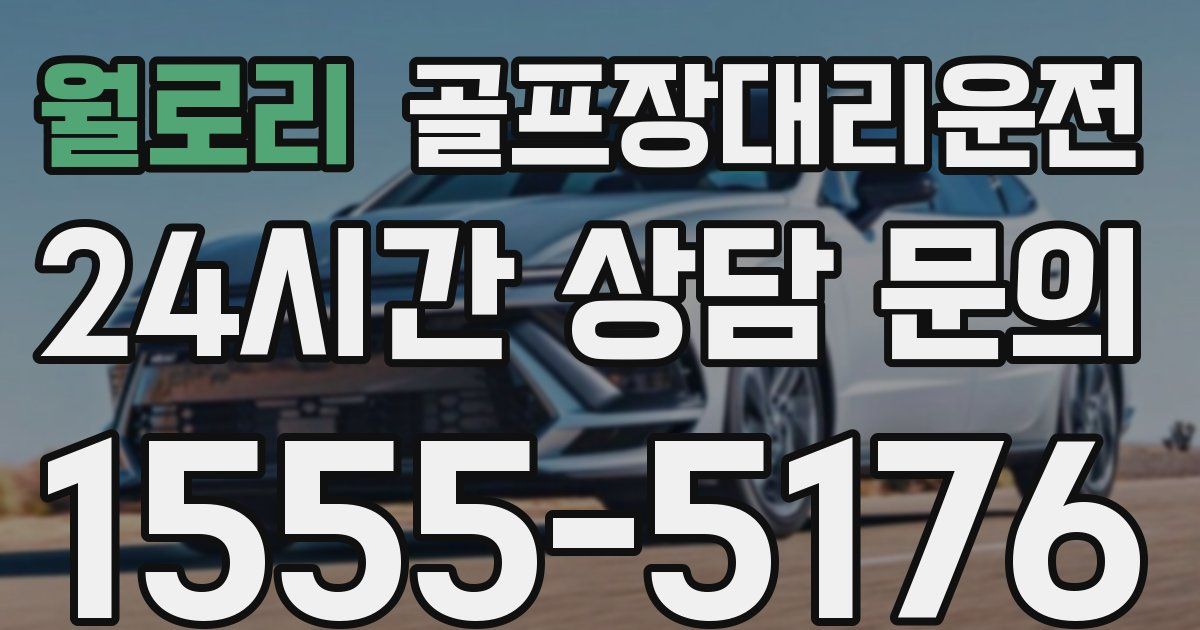 골프장대리운전 서비스