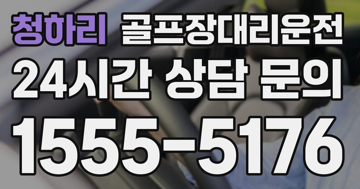 골프장대리운전 서비스