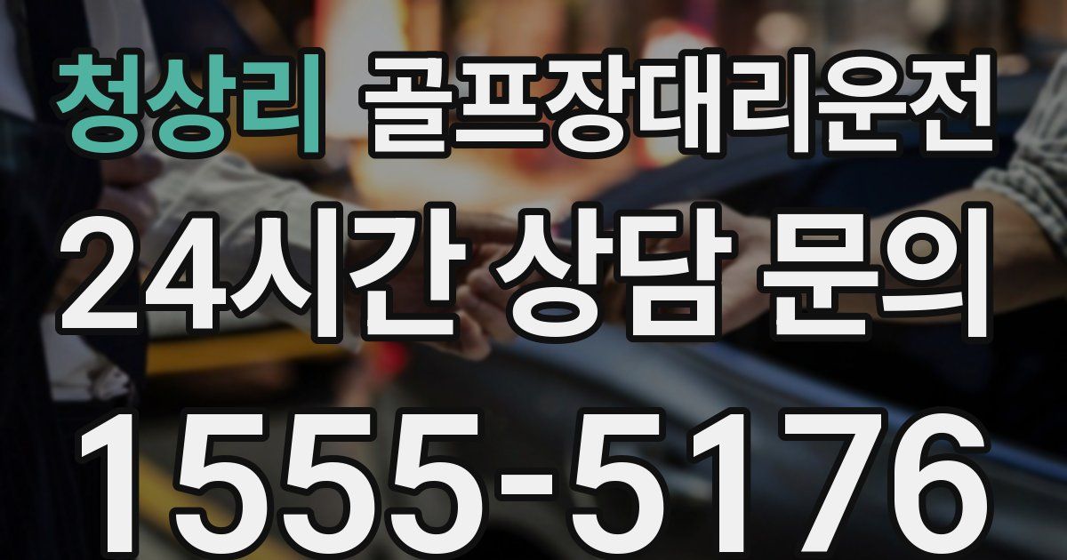 골프장대리운전 서비스