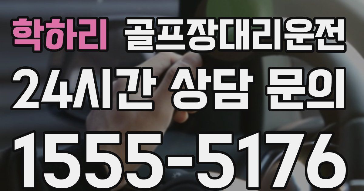 골프장대리운전 서비스