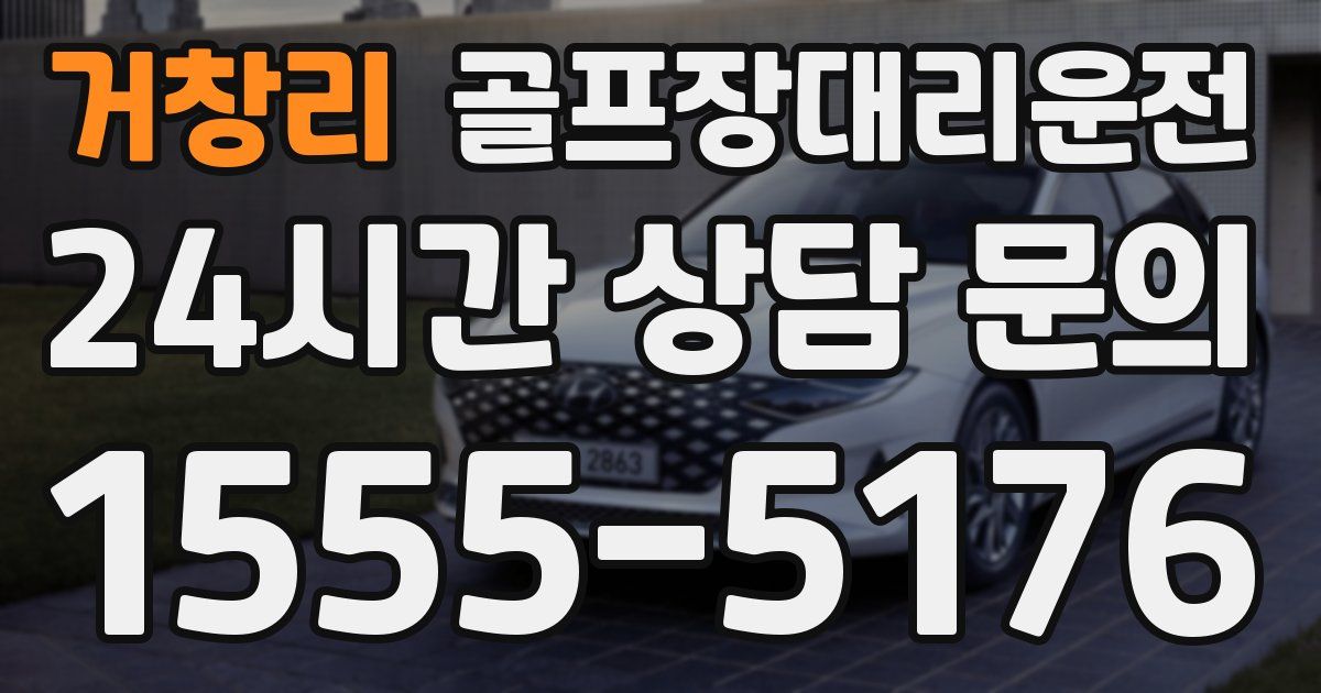 골프장대리운전 서비스