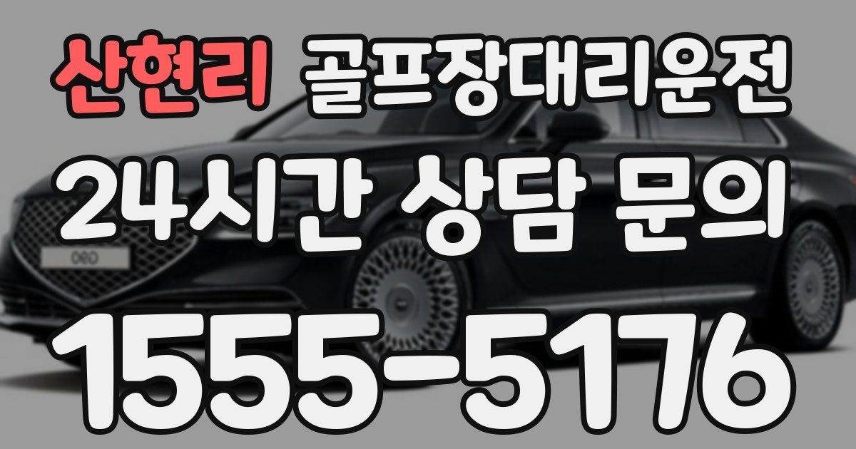 골프장대리운전 서비스