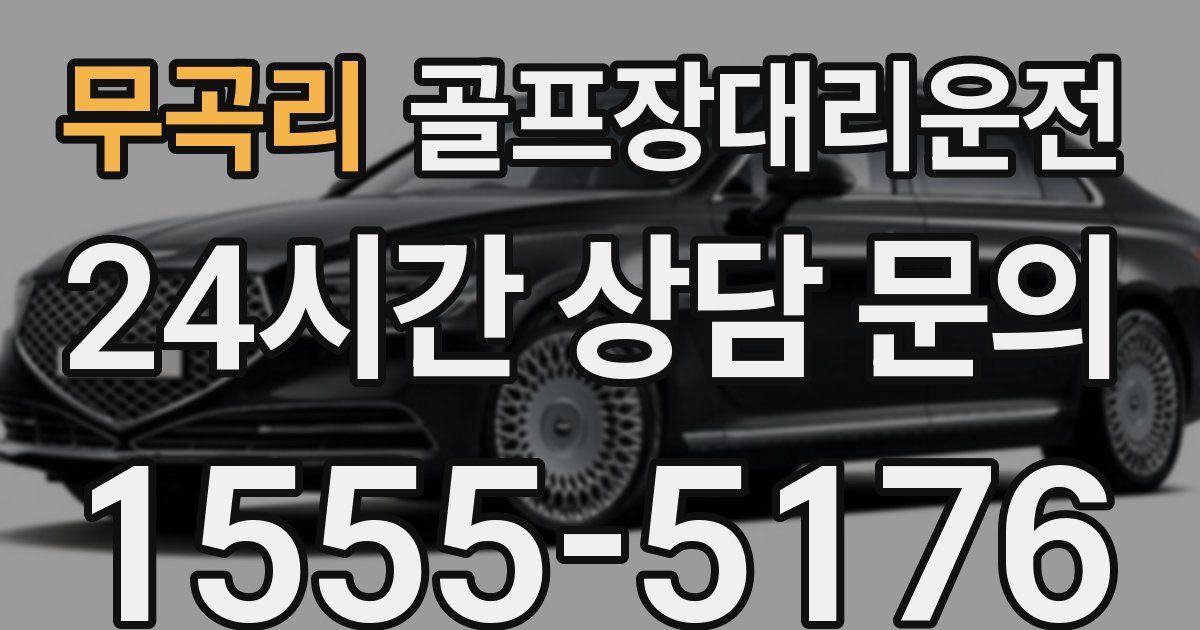 골프장대리운전 서비스