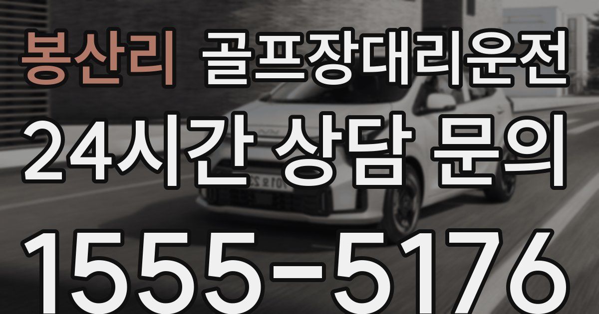 골프장대리운전 서비스