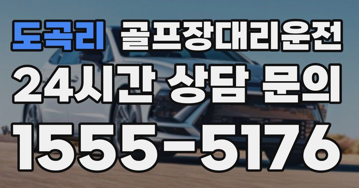 골프장대리운전 서비스