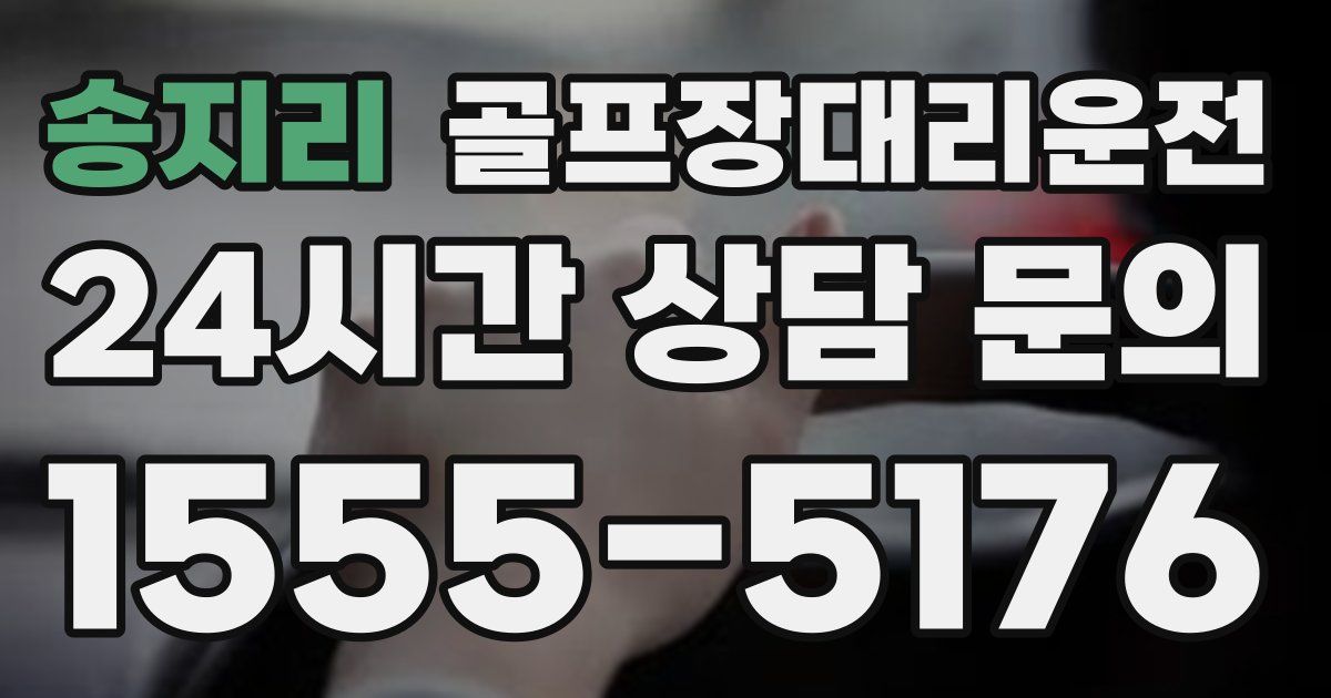 골프장대리운전 서비스