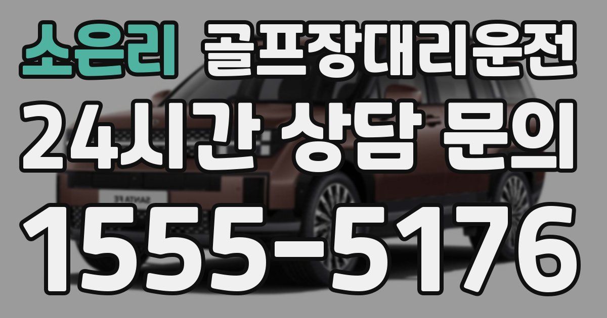 골프장대리운전 서비스