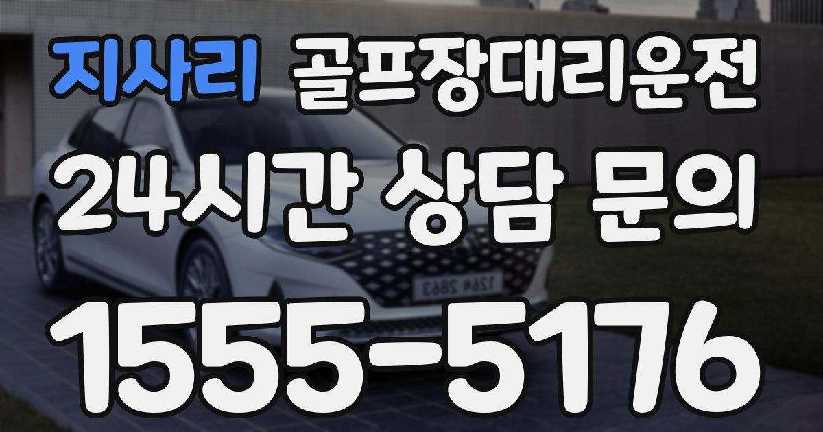 골프장대리운전 서비스