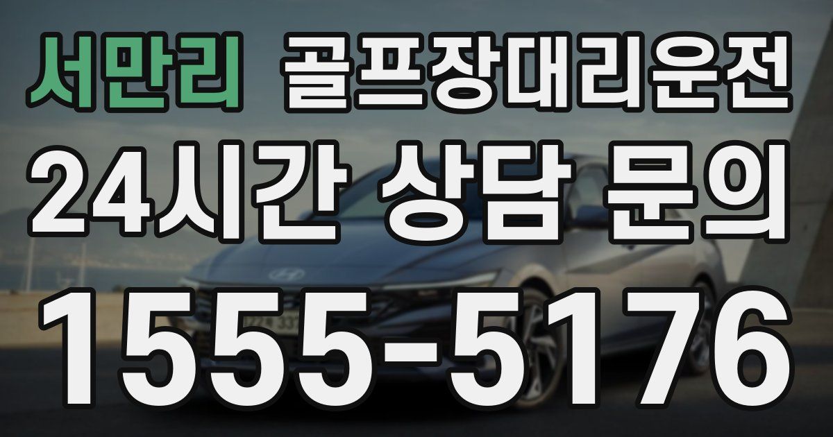 골프장대리운전 서비스