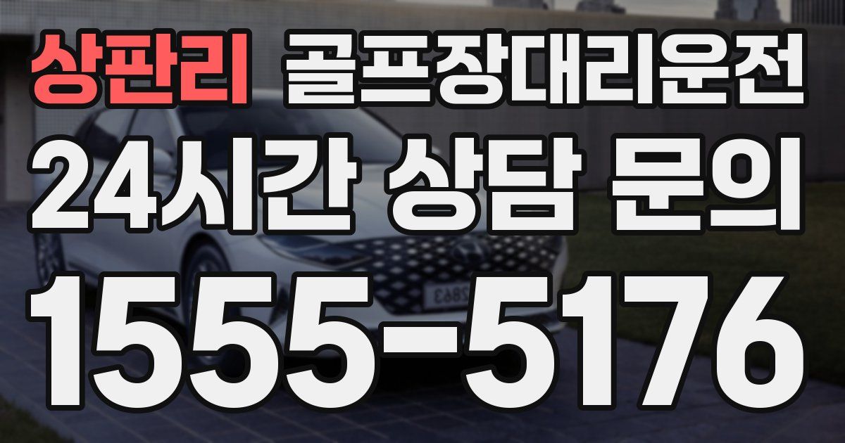 골프장대리운전 서비스