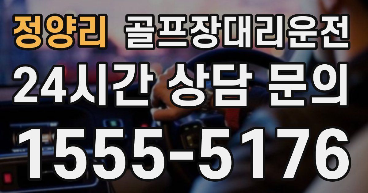 골프장대리운전 서비스