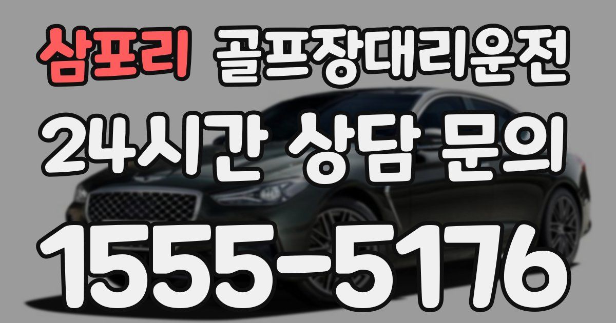 골프장대리운전 서비스