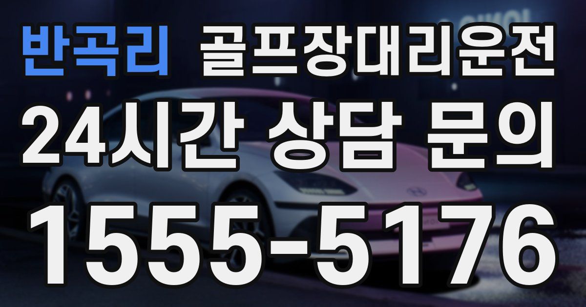 골프장대리운전 서비스