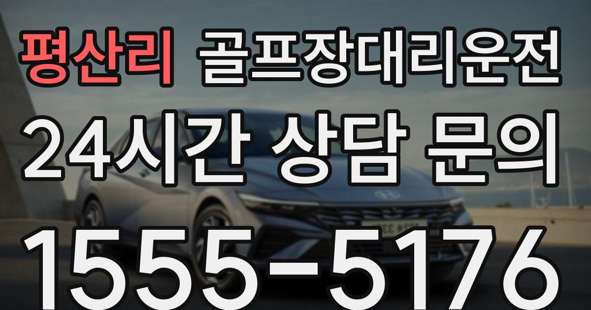 골프장대리운전 서비스