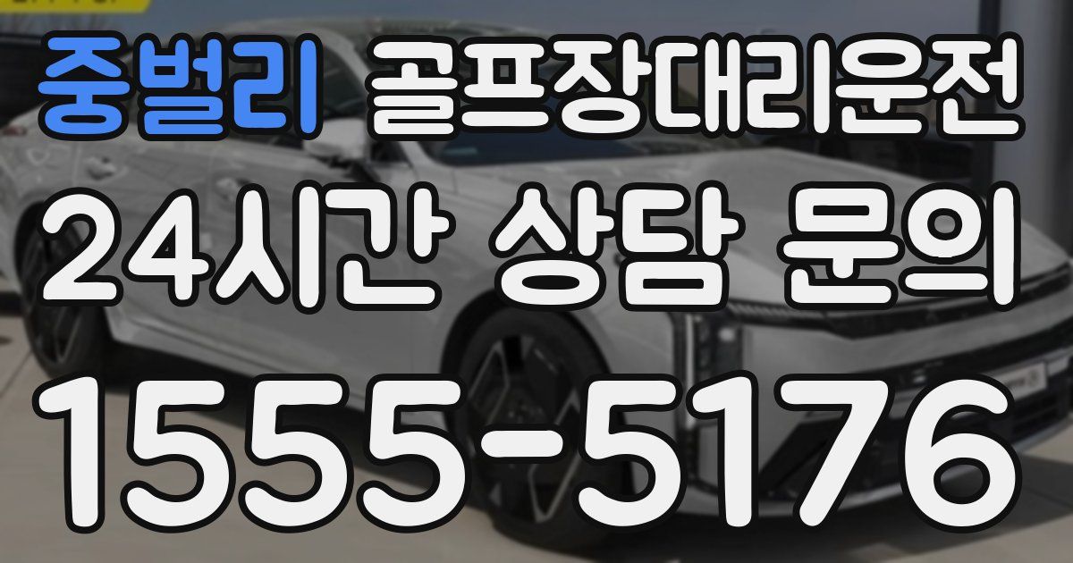골프장대리운전 서비스