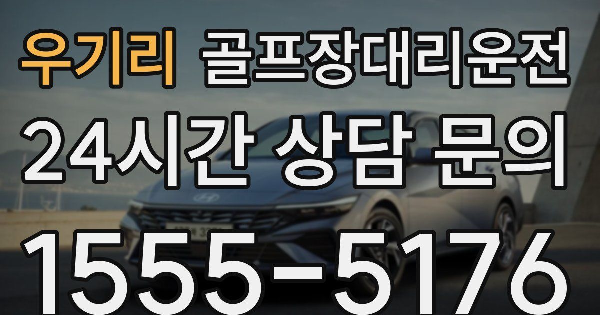 골프장대리운전 서비스