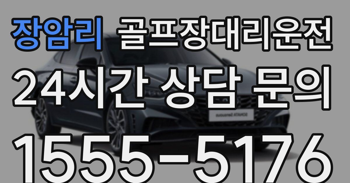 골프장대리운전 서비스