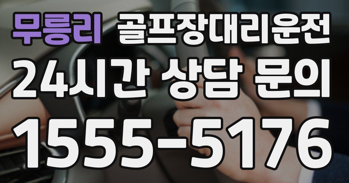 골프장대리운전 서비스