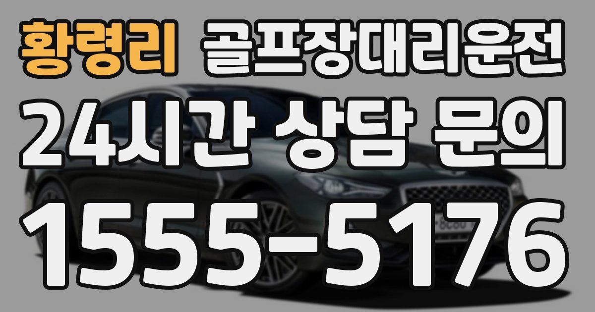 골프장대리운전 서비스