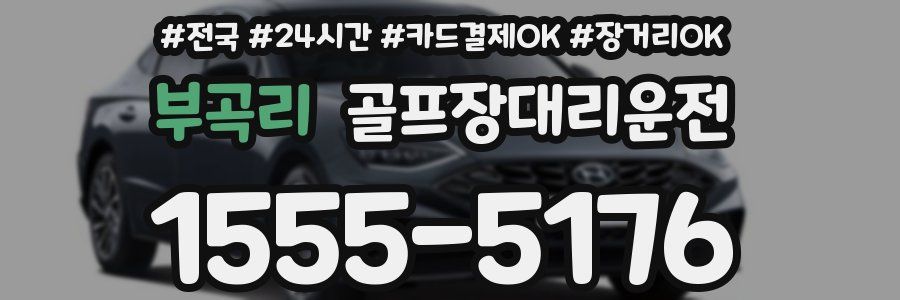 부곡리 골프장대리운전