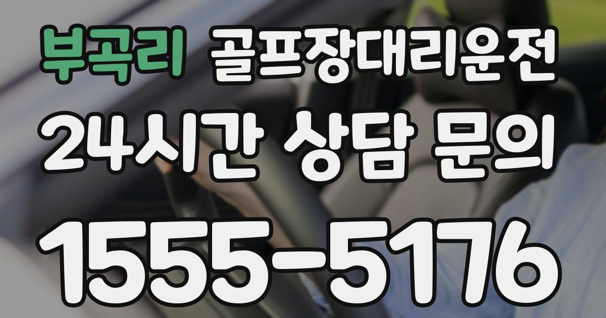 골프장대리운전 서비스