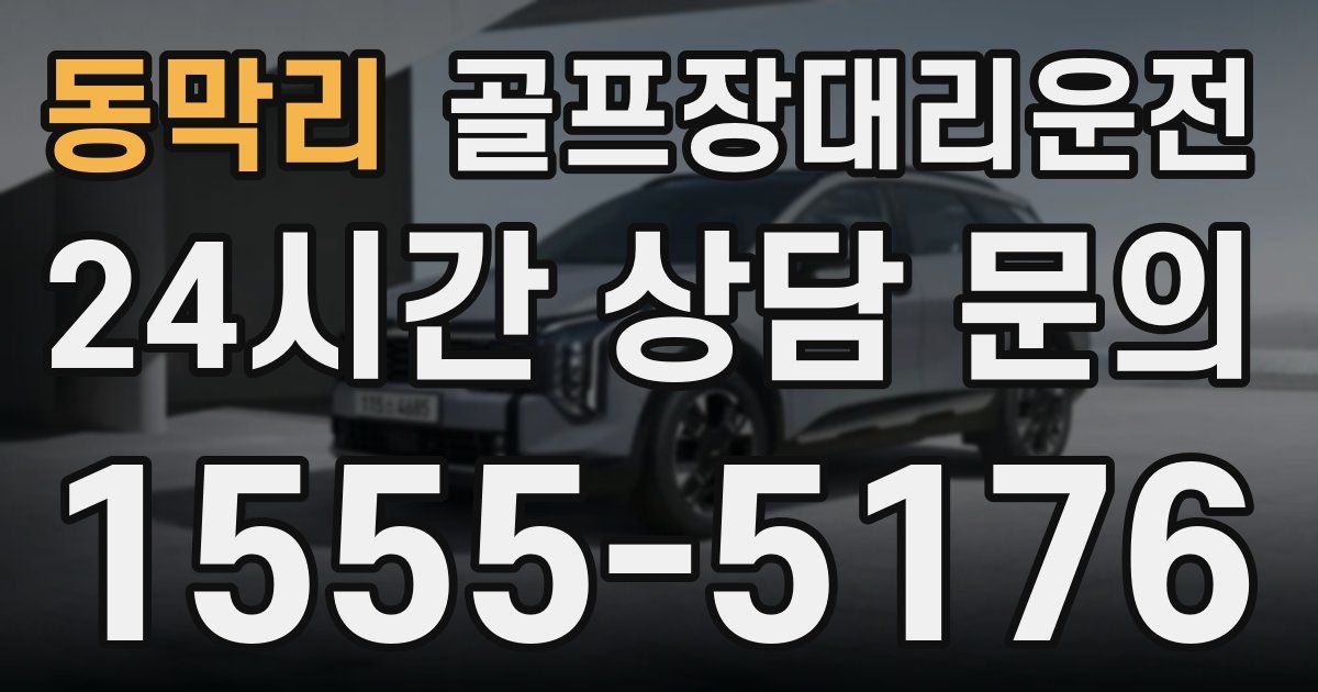골프장대리운전 서비스