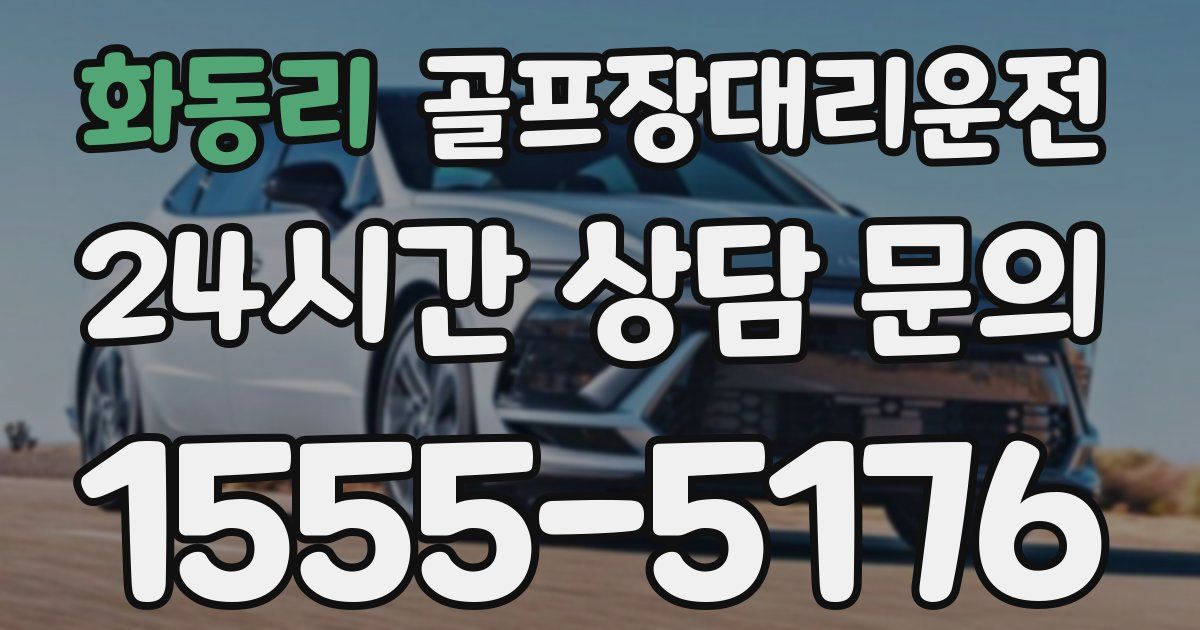 골프장대리운전 서비스