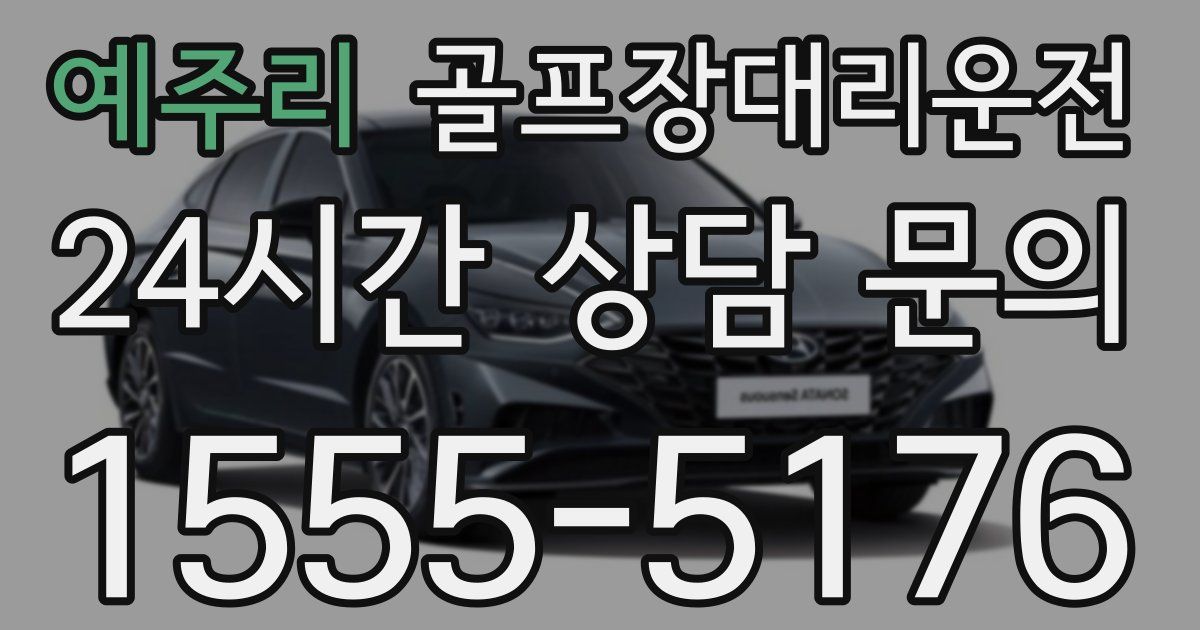 골프장대리운전 서비스
