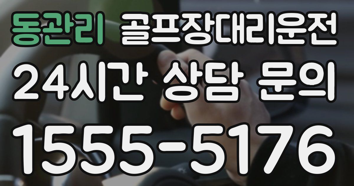 골프장대리운전 서비스