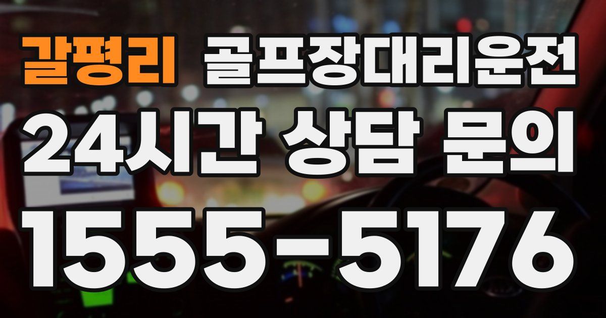 골프장대리운전 서비스