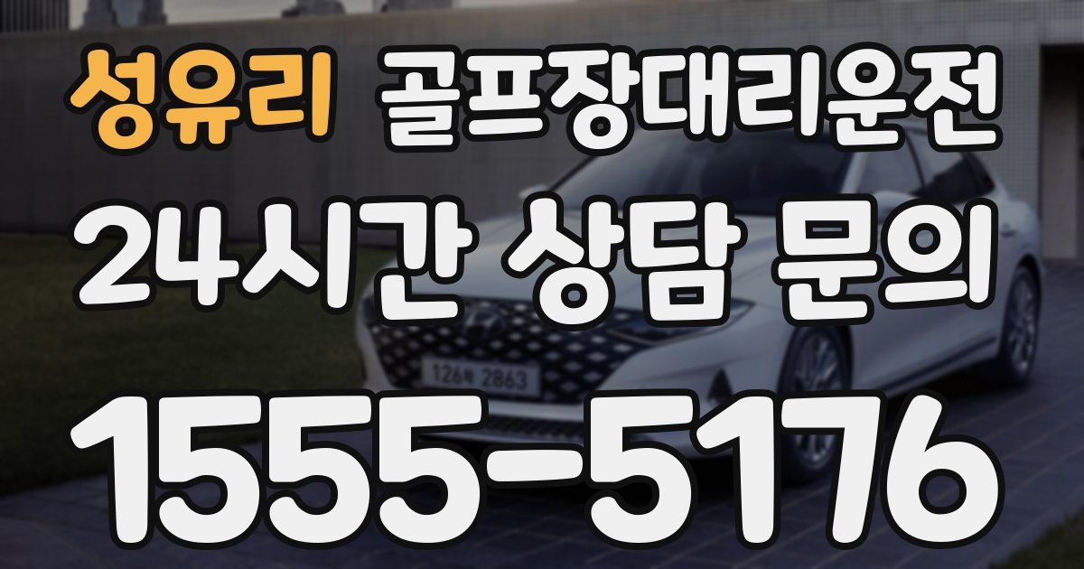 골프장대리운전 서비스