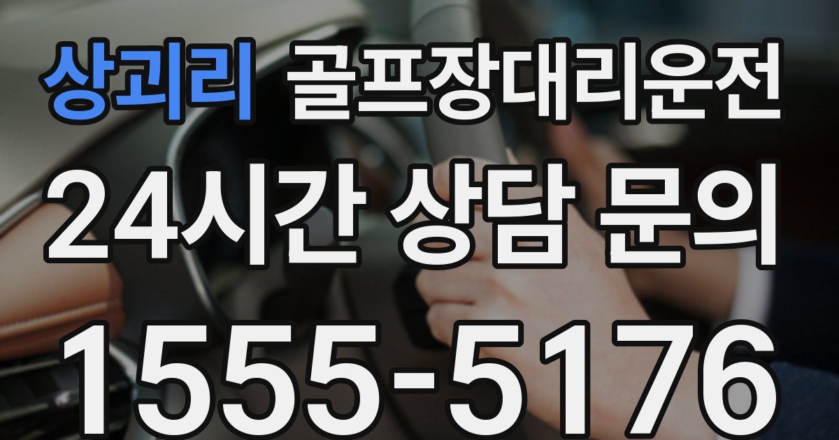 골프장대리운전 서비스