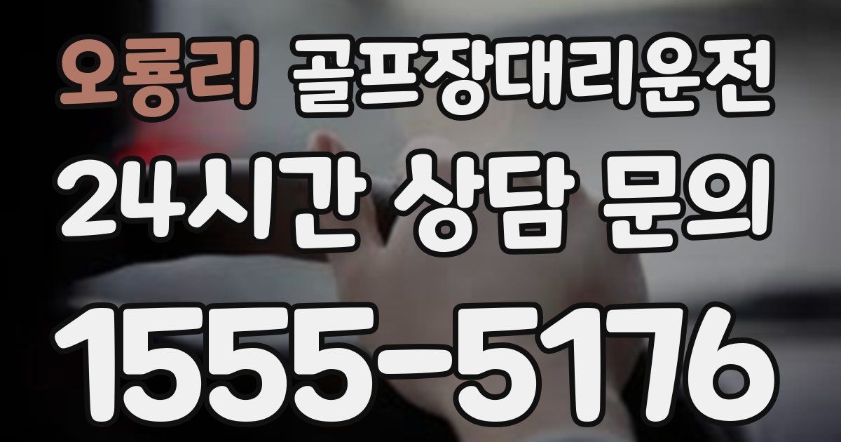 골프장대리운전 서비스