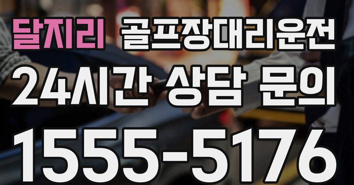 골프장대리운전 서비스