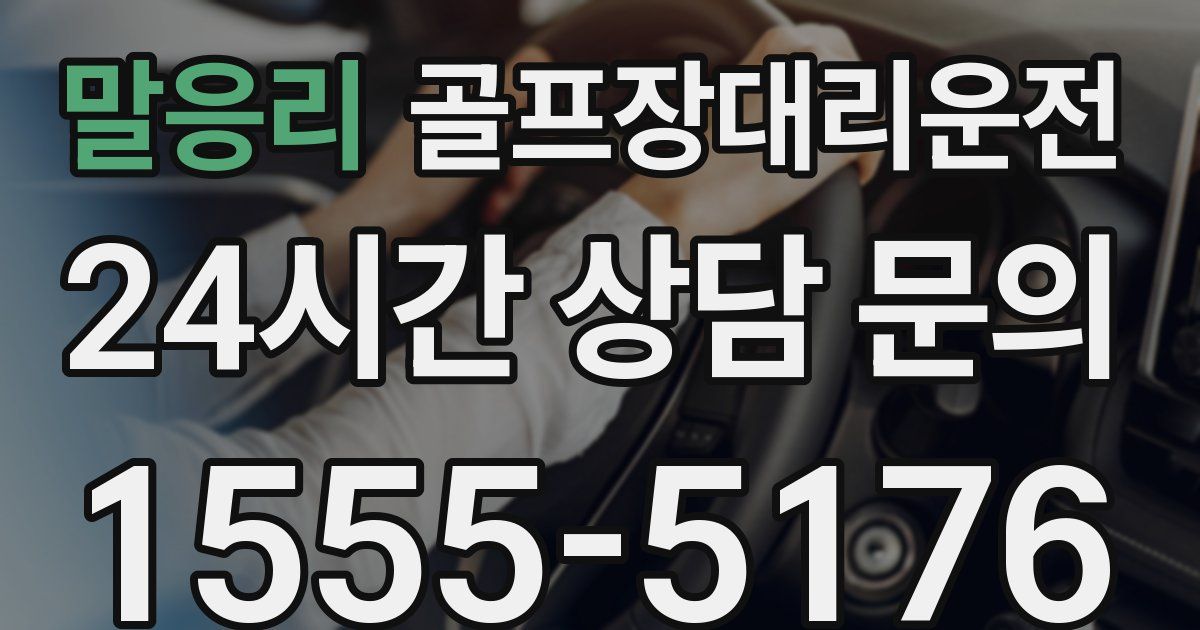 골프장대리운전 서비스