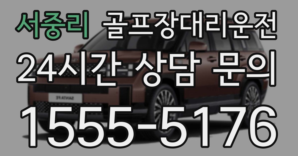 골프장대리운전 서비스