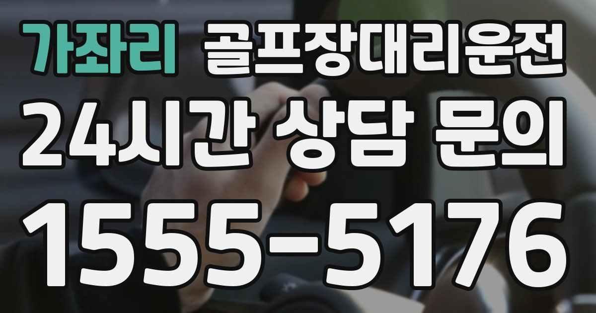 골프장대리운전 서비스