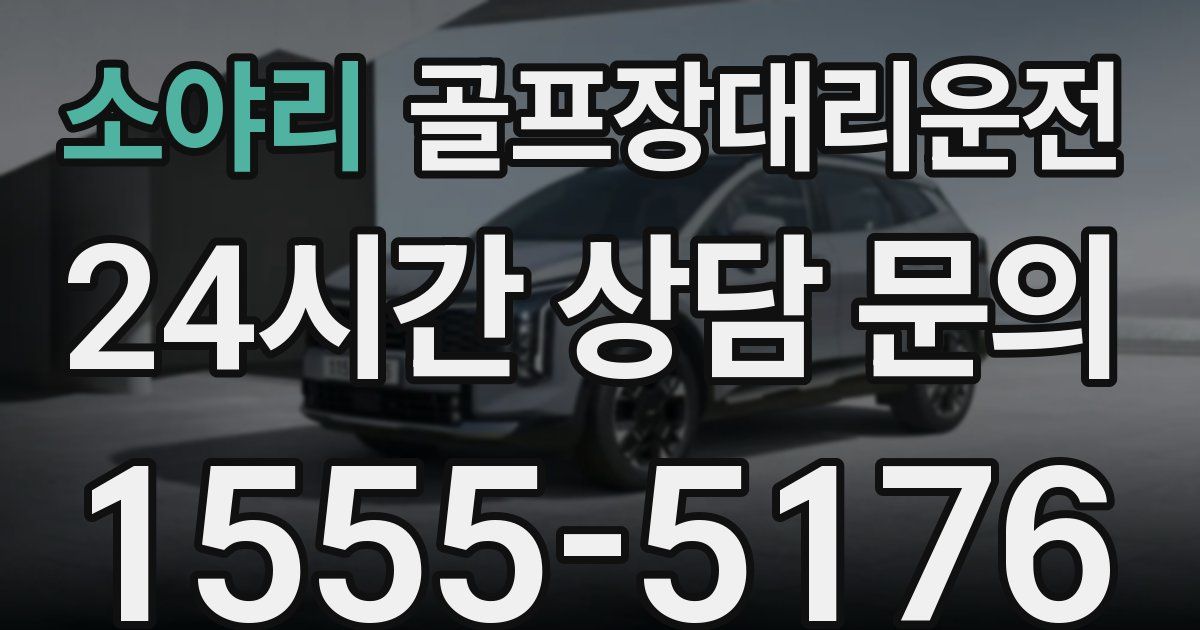 골프장대리운전 서비스