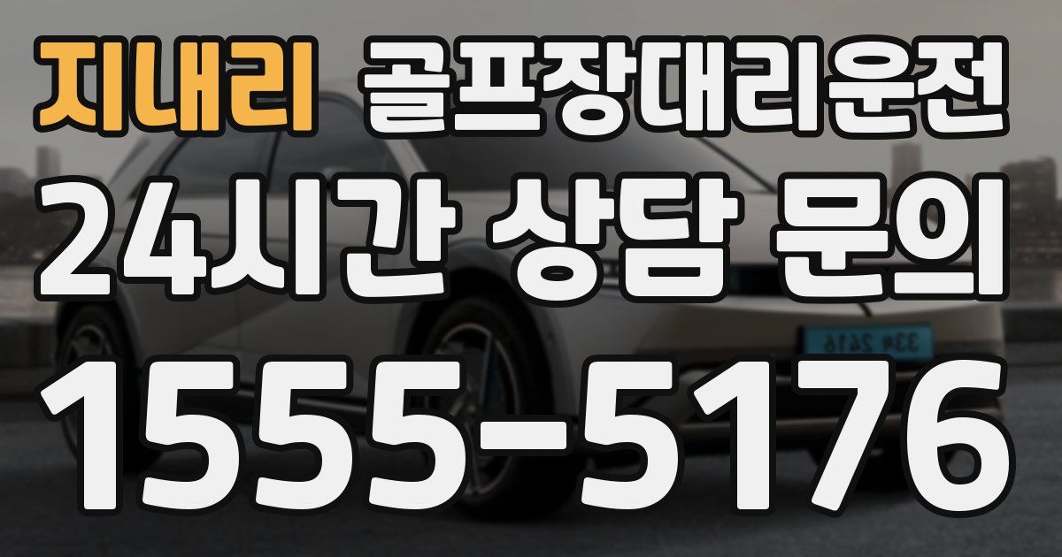 골프장대리운전 서비스
