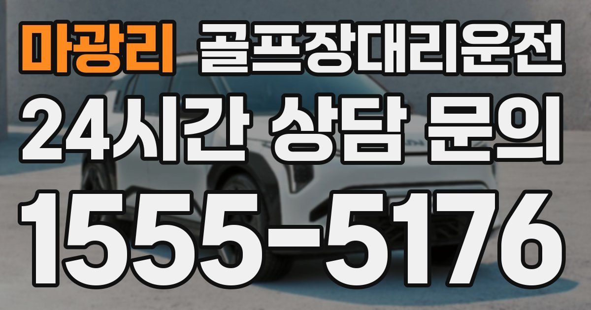 골프장대리운전 서비스