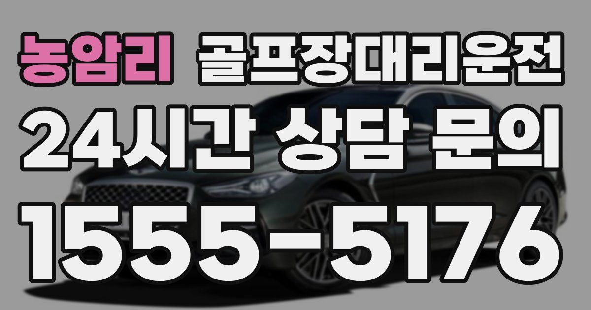 골프장대리운전 서비스