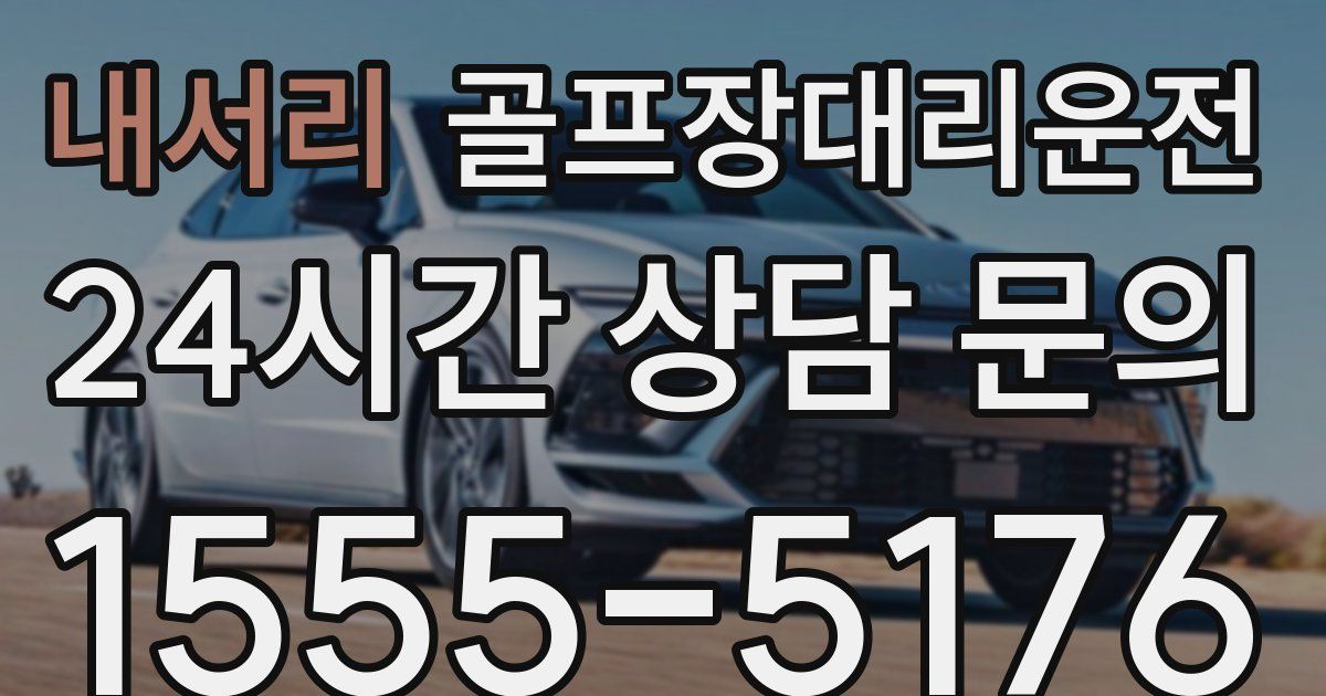 골프장대리운전 서비스