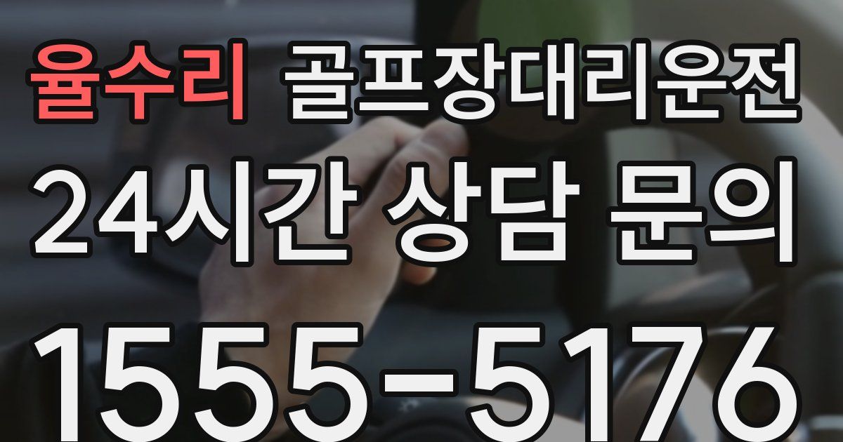 골프장대리운전 서비스