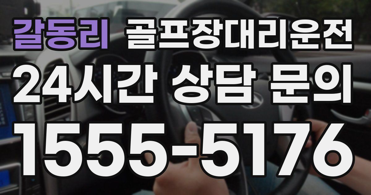 골프장대리운전 서비스