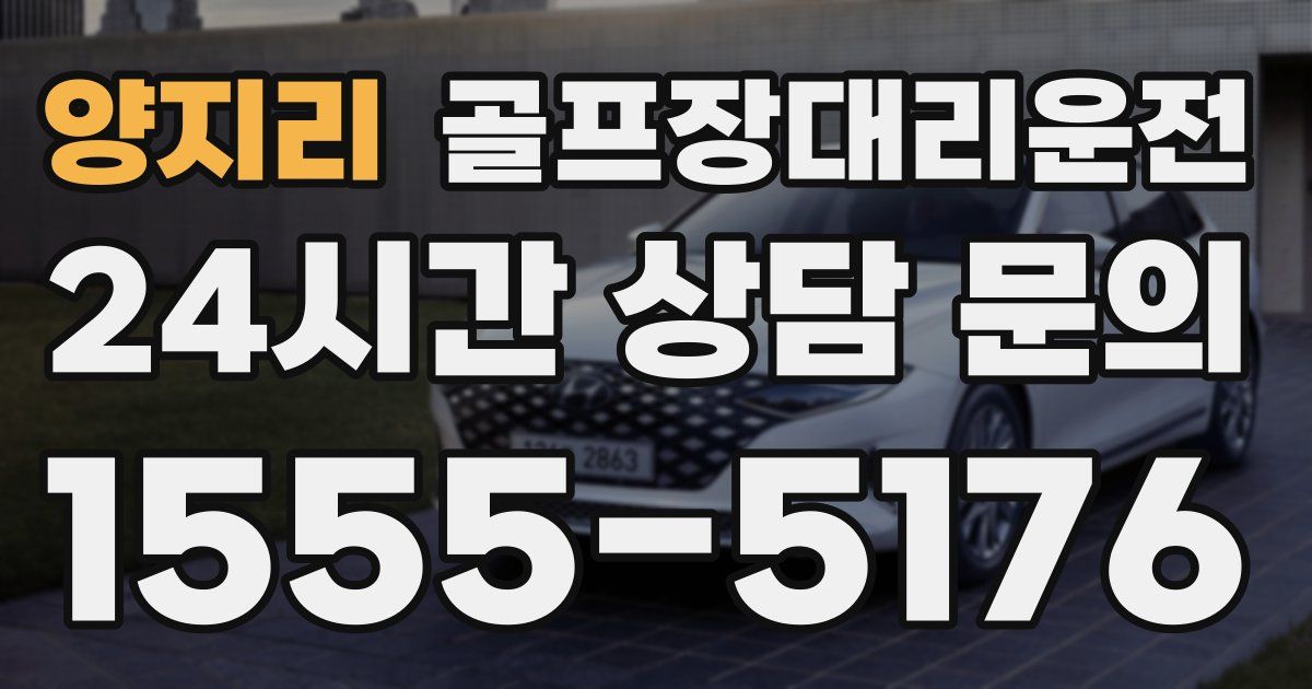 골프장대리운전 서비스